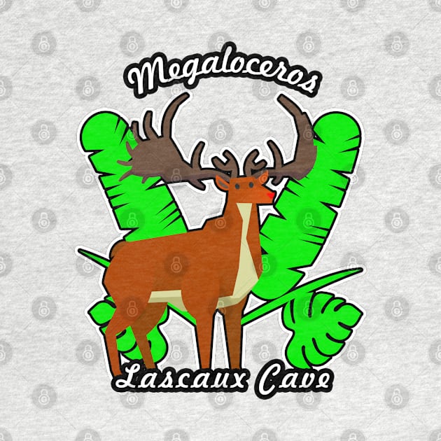 🦖 Extinct Megaloceros (Irish Elk) as Drawn in Lascaux Cave by Pixoplanet